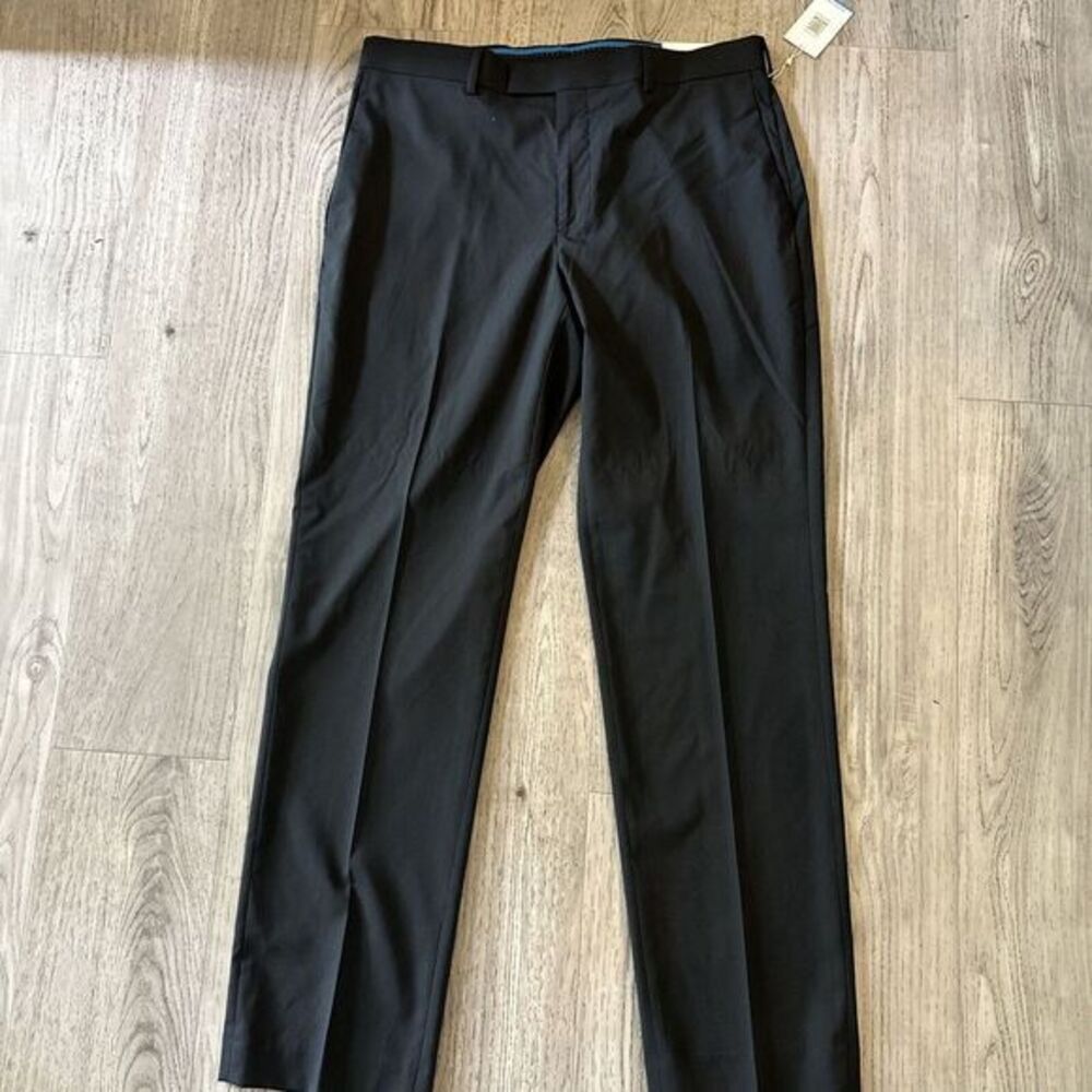 NWT Axist Pants Mens 34x32 Ultra Series Black  Superior No-Iron‎ Dress Pleated